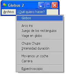 Ecrã do Globus