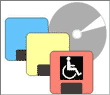Símbolo de acesso para a deficiência motora