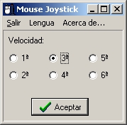 Ecrã Mouse Joystick