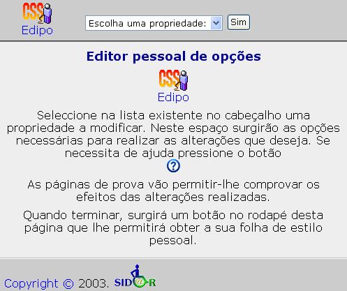 Ecrã do Edipo