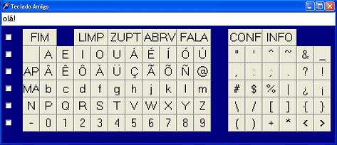 Ecrã Teclado Amigo