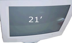Monitor de 21 polegadas.