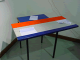 Mesa de trabalho adaptada