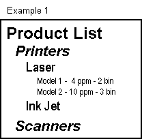 Example 1: Image of text with good color contrast against a background
