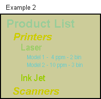 Example 2: Image of text with bad color contrast against a background